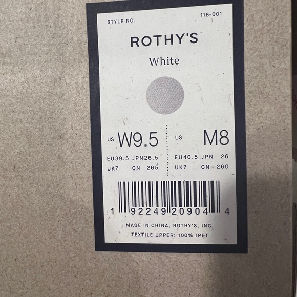 Rothy The Original Slip On Sneaker Size 9.5 White - Picture 2 of 4